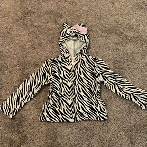 Animal Print Jacket with Hood